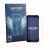 Front side of a product packaging with the brand logo Savvies. Next to it is the device Blackview Rock 3 shown with the corres