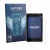 Front side of a product packaging with the brand logo Savvies. Next to it is the device Surfans F35 shown with the correspondi