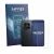 Front side of a product packaging with the brand logo Savvies. Next to it is the device Xiaomi Redmi Note 15 Pro 5G (Front+Cam