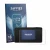 Front side of a product packaging with the brand logo Savvies. Next to it is the device TP-Link M8550 shown with the correspon