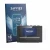 Front side of a product packaging with the brand logo Savvies. Next to it is the device FiiO SnowSky Echo Mini shown with the 