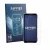 Front side of a product packaging with the brand logo Savvies. Next to it is the device Blackview Xplore 6 shown with the corr