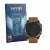Front side of a product packaging with the brand logo Savvies. Next to it is the device Garmin D2 Mach 2 Pro (51 mm) shown wit