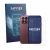 Front side of a product packaging with the brand logo Savvies. Next to it is the device Xiaomi Poco F9 Ultra (Front+Camera) sh
