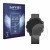 Front side of a product packaging with the brand logo Savvies. Next to it is the device Garmin Forerunner 245 Music shown with