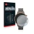 Front side of a product packaging with the brand logo Savvies. Next to it is the device Fossil Gen 6 (42mm) shown with the cor