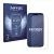 Front side of a product packaging with the brand logo Savvies. Next to it is the device Apple iPhone 14 Pro shown with the cor