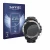 Front side of a product packaging with the brand logo Savvies. Next to it is the device Xiaomi Mibro GS Explorer shown with th