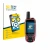 Front side of a product packaging with the brand logo BROTECT. Next to it is the device Garmin Astro 320 shown with the corres