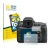 Front side of a product packaging with the brand logo BROTECT. Next to it is the device Nikon D810 shown with the correspondin