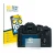 Front side of a product packaging with the brand logo BROTECT. Next to it is the device Leica V-LUX (Typ 114) shown with the c