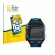 Front side of a product packaging with the brand logo BROTECT. Next to it is the device Garmin Forerunner 920XT shown with the