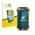 Front side of a product packaging with the brand logo BROTECT. Next to it is the device Blackview BV6000 shown with the corres
