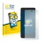 Front side of a product packaging with the brand logo BROTECT. Next to it is the device Archos 45d Platinum shown with the cor
