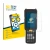 Front side of a product packaging with the brand logo BROTECT. Next to it is the device Zebra MC330 shown with the correspondi