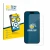 Front side of a product packaging with the brand logo BROTECT. Next to it is the device Apple iPhone 15 Plus shown with the co