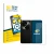Front side of a product packaging with the brand logo BROTECT. Next to it is the device OnePlus Open (case-friendly) shown wit