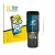 Front side of a product packaging with the brand logo BROTECT. Next to it is the device Zebra MC3400 shown with the correspond