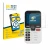 Front side of a product packaging with the brand logo BROTECT. Next to it is the device Doro Leva X10 shown with the correspon