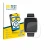 Front side of a product packaging with the brand logo BROTECT. Next to it is the device Amazfit Active 2 (rectangular) shown w