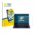 Front side of a product packaging with the brand logo BROTECT. Next to it is the device HP EliteBook Ultra 14 G1i shown with t