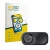 Front side of a product packaging with the brand logo BROTECT. Next to it is the device Insta360 Link 2C (Lens) shown with the