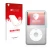 Front side of a product packaging with the brand logo upscreen. Next to it is the device Apple iPod Classic (6th. Gen.) shown 