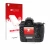 Front side of a product packaging with the brand logo upscreen. Next to it is the device Nikon D3x shown with the correspondin