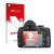 Front side of a product packaging with the brand logo upscreen. Next to it is the device Nikon D5000 shown with the correspond