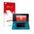 Front side of a product packaging with the brand logo upscreen. Next to it is the device Nintendo 3DS shown with the correspon