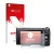 Front side of a product packaging with the brand logo upscreen. Next to it is the device Sony Alpha NEX-5N shown with the corr