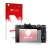 Front side of a product packaging with the brand logo upscreen. Next to it is the device Olympus Stylus XZ-2 shown with the co