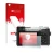 Front side of a product packaging with the brand logo upscreen. Next to it is the device Panasonic Lumix DMC-GX7 shown with th
