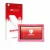Front side of a product packaging with the brand logo upscreen. Next to it is the device Contixo Kids 7" Tablet shown with the