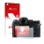 Front side of a product packaging with the brand logo upscreen. Next to it is the device Fujifilm X-T1 shown with the correspo