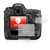 Image of the device Nikon D4S with a wide variety of screen protectors.