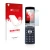Front side of a product packaging with the brand logo upscreen. Next to it is the device LG Wine Smart H410 shown with the cor