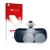 Front side of a product packaging with the brand logo upscreen. Next to it is the device Samsung Gear VR shown with the corres