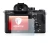 Image of the device Sony Alpha 7R II with a wide variety of screen protectors.