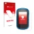Front side of a product packaging with the brand logo upscreen. Next to it is the device Garmin eTrex Touch 35 shown with the 