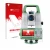 Front side of a product packaging with the brand logo upscreen. Next to it is the device Leica Viva TS16 shown with the corres