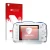 Front side of a product packaging with the brand logo upscreen. Next to it is the device Nikon Coolpix W100 shown with the cor