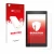 Front side of a product packaging with the brand logo upscreen. Next to it is the device Amazon Fire HD 8 2017 shown with the 