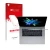 Front side of a product packaging with the brand logo upscreen. Next to it is the device Apple MacBook Pro 15" 2017 (ONLY Touc