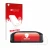 Front side of a product packaging with the brand logo upscreen. Next to it is the device Volkswagen Active Info Display T-Roc 