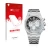 Front side of a product packaging with the brand logo upscreen. Next to it is the device Audemars Piguet Royal Oak (41 mm) sho