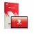 Front side of a product packaging with the brand logo upscreen. Next to it is the device Apple MacBook Pro 15" 2018 shown with