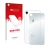 Front side of a product packaging with the brand logo upscreen. Next to it is the device Apple iPhone XR (Back) shown with the
