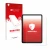Front side of a product packaging with the brand logo upscreen. Next to it is the device Apple iPad Pro 12.9" 2018 (3th Gen.) 
