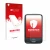 Front side of a product packaging with the brand logo upscreen. Next to it is the device Dexcom G6 Receiver CGM shown with the